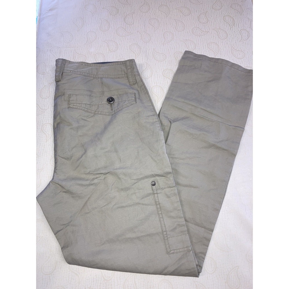 Horny Toad Mens Pants Size 34 Beige Drawstring Hiking Chino Straight Stretch EUC